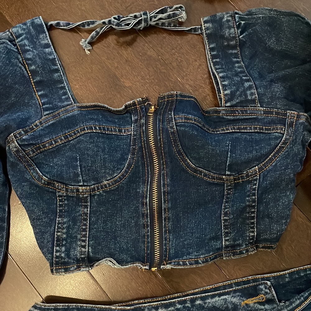 DENIM 2PC DRESS - Picture 8 of 10